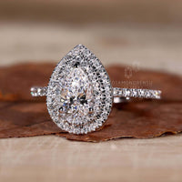 double halo engagement ring