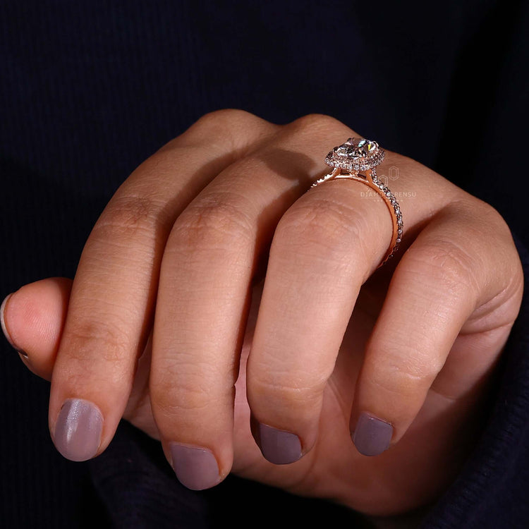 lab created diamond ring