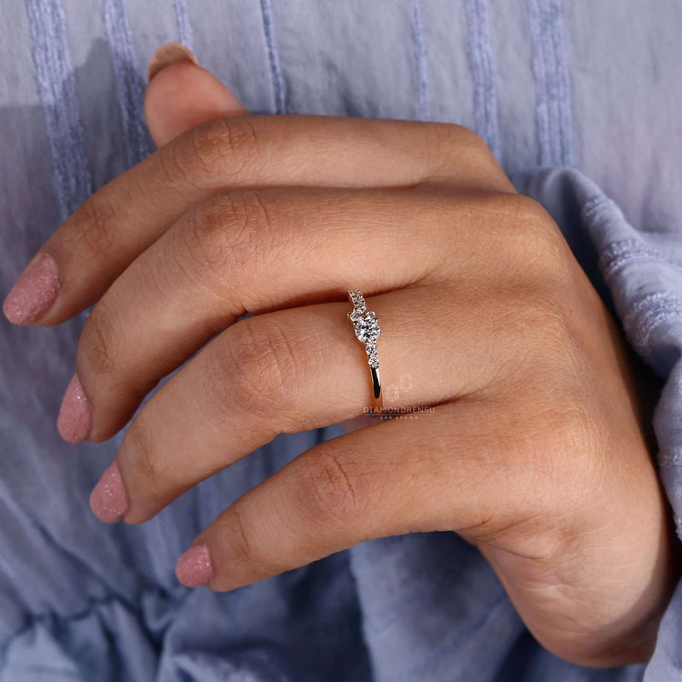 lab created diamond ring