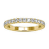 2.00 MM Round Brilliant Cut Three Quarter Moissanite Eternity Wedding Band