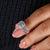 round cut lab grown diamond engagement ring