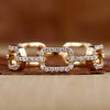 Round Lab Grown Diamond Unique Interlinking Eternity Wedding Band