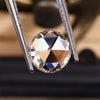 Antique Round Rose Cut Lab Grown Diamond for Custom Engagement Ring