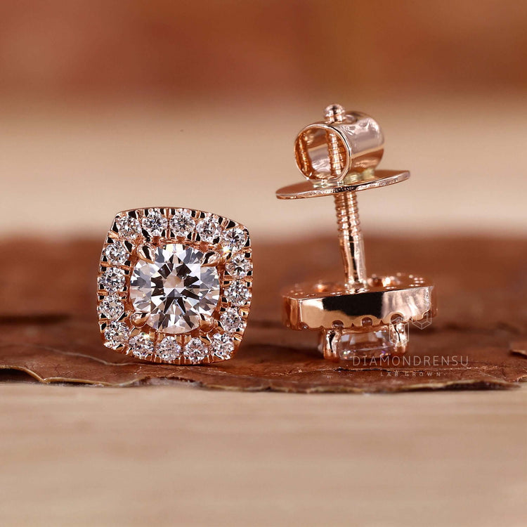 lab grown diamond earrings