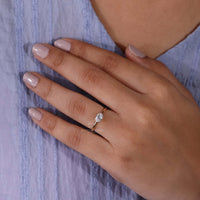 lab created diamond ring