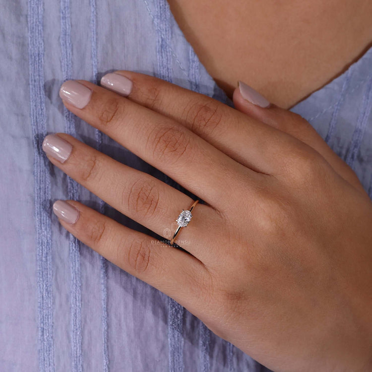 lab created diamond ring