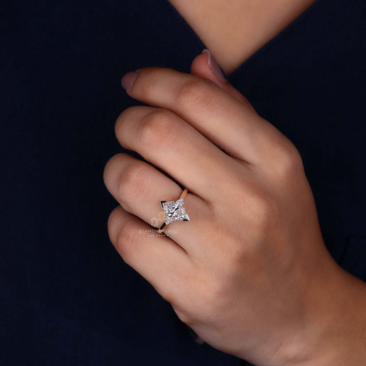 lab created diamond wedding ring