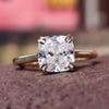 cushion moissanite ring - diamondrensu