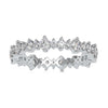 Delicate 1.16 TW Round Moissanite Eternity Band, Moissanite Band Rings