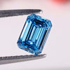 Emerald Cut Fancy Vivid Blue Lab Grown Diamond for Engagement Ring