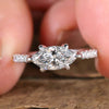 1 CT Marquise Cut Lab Grown Diamond Engagement Ring, IGI Certified Diamond