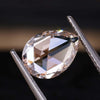 Pear Rose Cut Lab Grown Diamond for Custom Engagement Ring