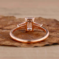 rose gold engagement ring