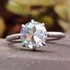 Classic Eight-Prong Traditional Look Moissanite Engagement Ring