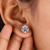 6.02 TCW Round Brilliant Cut Lab-Grown Diamond Stud Earrings