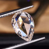 Pear Cut Rose Cut Lab Grown Diamond For Custom Engagement Ring