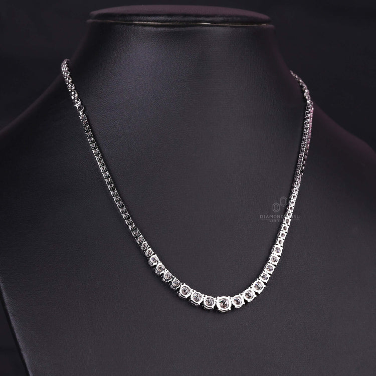 lab created diamond necklace