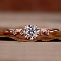 lab grown diamond engagement ring