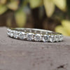 Round Moissanite 2.5 MM Classic Eternity Wedding Band
