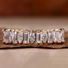Baguette and Marquise Cut Lab Created Diamond Stackable Band