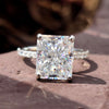 5.94 TCW Radiant Cut Colorless Moissanite Engagement Ring