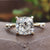 vintage style moissanite engagement ring