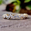 Unique Zig Zag Style 1.70 MM Colorless Round Moissanite Wedding Band