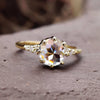 1.33 TCW Round Rose Cut Elegant and Lovely Moissanite Engagement Ring