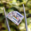 6.57 CT Fancy Elephant Tooth Cut Near Colorless Loose Moissanite