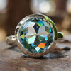 A Timeless and Classic Solitaire Bezel set 3.43 CT Round Rose Cut Ring