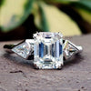 kite cut emerald ring
