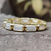 Bezel Set Sideways 1.40 TCW Baguette Moissanite Perfect Wedding Band