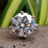 Euro Shank Micro Pave 5.05 CT Round Brilliant Cut Halo Engagement Ring