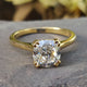Double Claw Prong 1.63 CT Cushion Divine Solitaire Engagement Ring