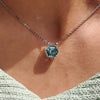 Hexagon Cut Moissanite Wedding Pendant