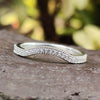 Classic Curvy Style pave Set Moissanite Wedding Band