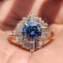 round moissanite ring