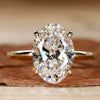 Oval Cut Lab-Grown Diamond Solitaire 2 - 5 CT Ring