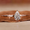 Pear Shaped Lab Grown Diamond Engagement Ring for Women