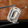 Emerald Cut Lab Created Diamond for Custom Engagement Ring