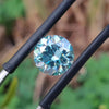 1.90 CT Round Old European Cut Green Loose Moissanite Diamond