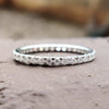 1.70 MM Round Moissanite Classic Moissanite Eternity Wedding Band