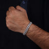 Miami Cuban Link Bracelet, Round Lab Grown Diamond Bracelet