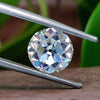 2.03 CT Round Old European Cut Colorless Moissanite Loose Stone