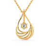 0.10 CT Round Brilliant Cut Colorless Moissanite Wedding Pendant for Women