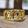 Custom Roman Numeral Wedding Date Personalised Band