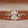 Elongated Cushion Cut Lab Grown Diamond Solitaire Engagement Ring