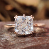 2.51 CT Cushion Rensu Cut Moissanite Solitaire Engagement Ring