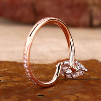 rose gold engagement ring