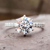 moissanite engagement ring - diamondrensu